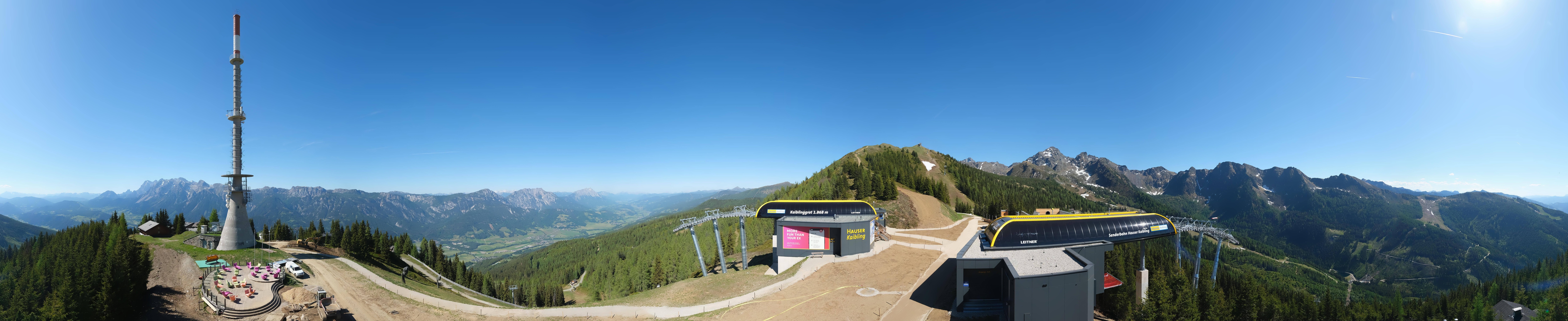 Archived image Webcam 360 degree Panoramic view Hauser Kaibling