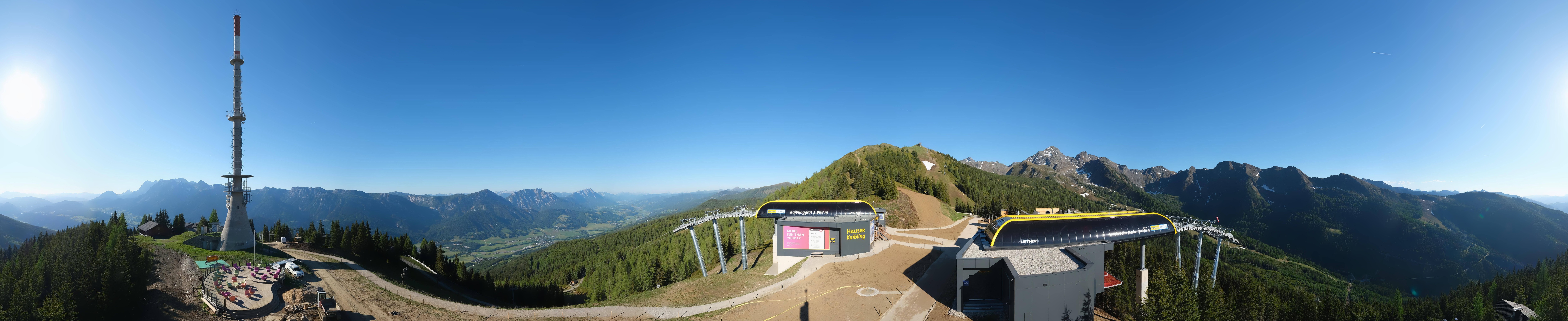 Archived image Webcam 360 degree Panoramic view Hauser Kaibling