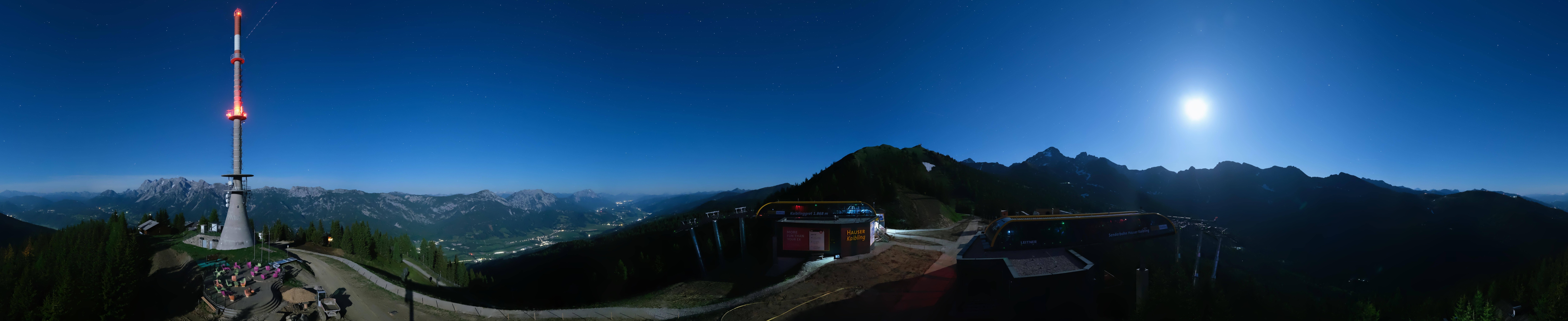 Archiv Foto Webcam Hauser Kaibling: Panorama Sendemast