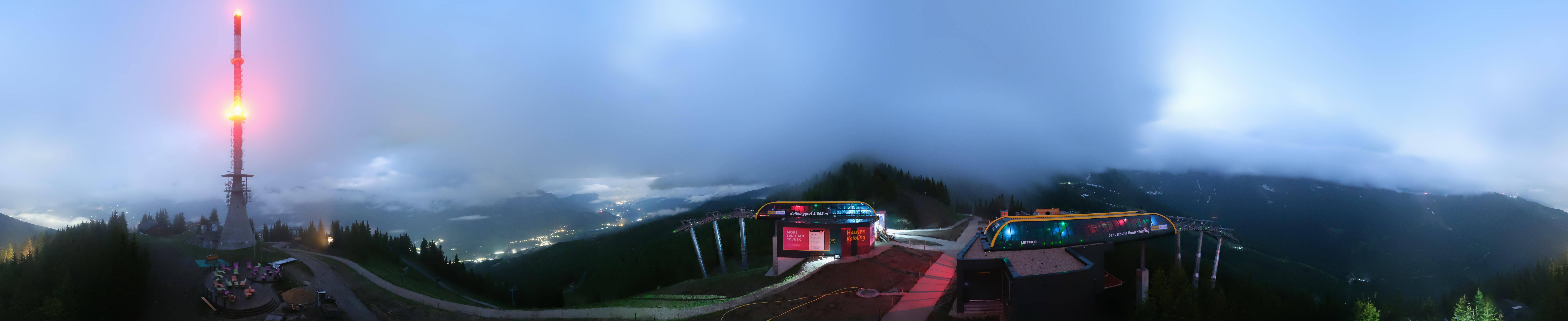 Archiv Foto Webcam Hauser Kaibling: Panorama Sendemast