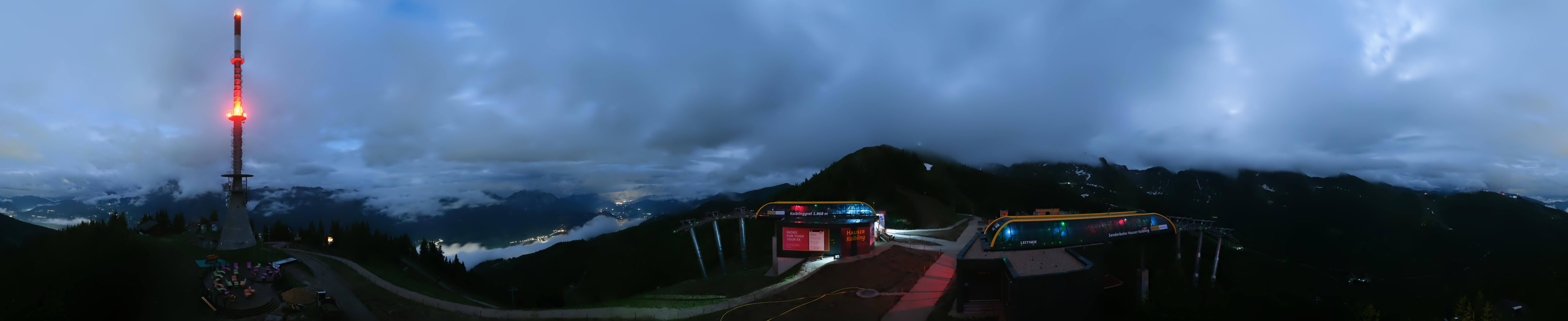 Archiv Foto Webcam Hauser Kaibling: Panorama Sendemast