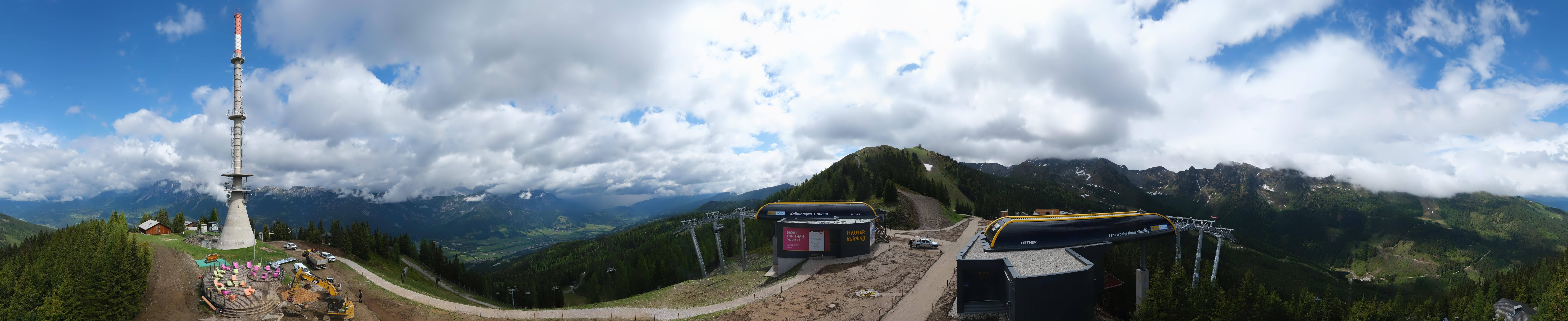 Archived image Webcam 360 degree Panoramic view Hauser Kaibling