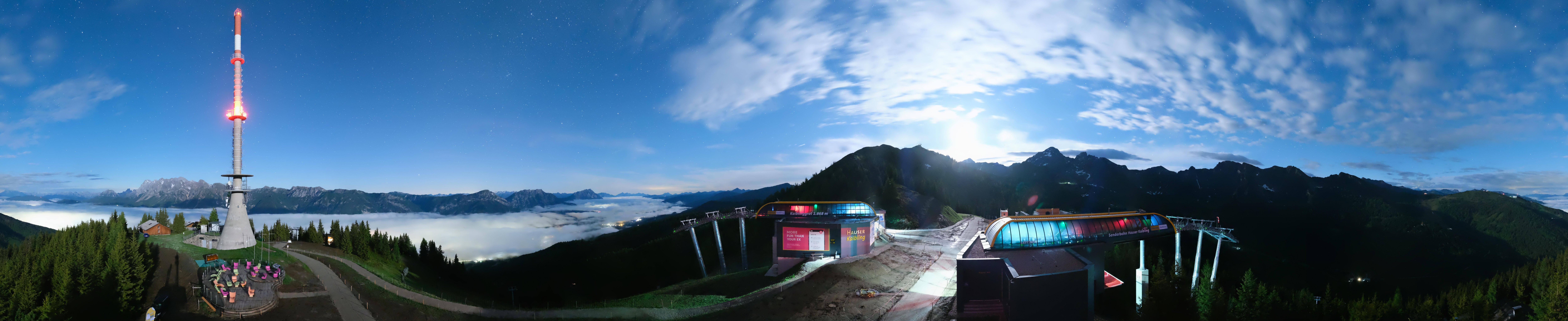Archived image Webcam 360 degree Panoramic view Hauser Kaibling