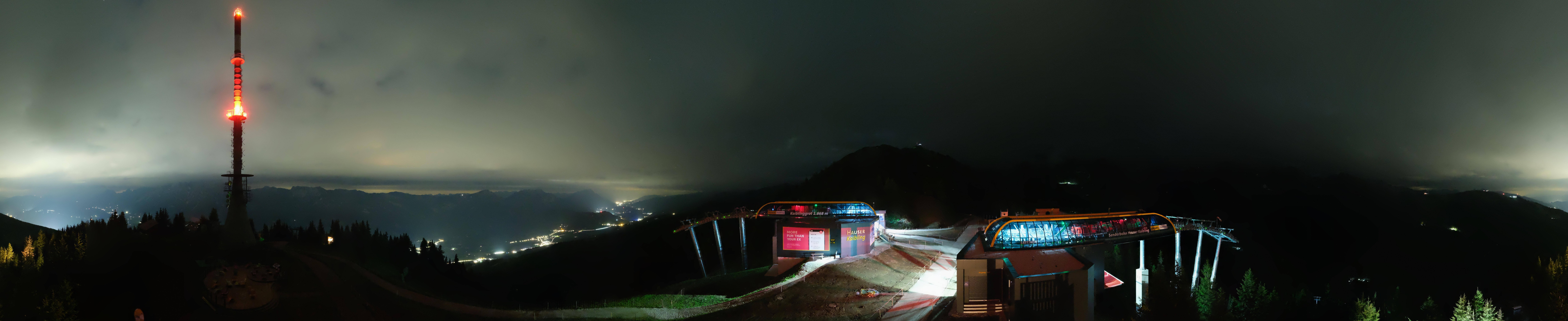 Archiv Foto Webcam Hauser Kaibling: Panorama Sendemast