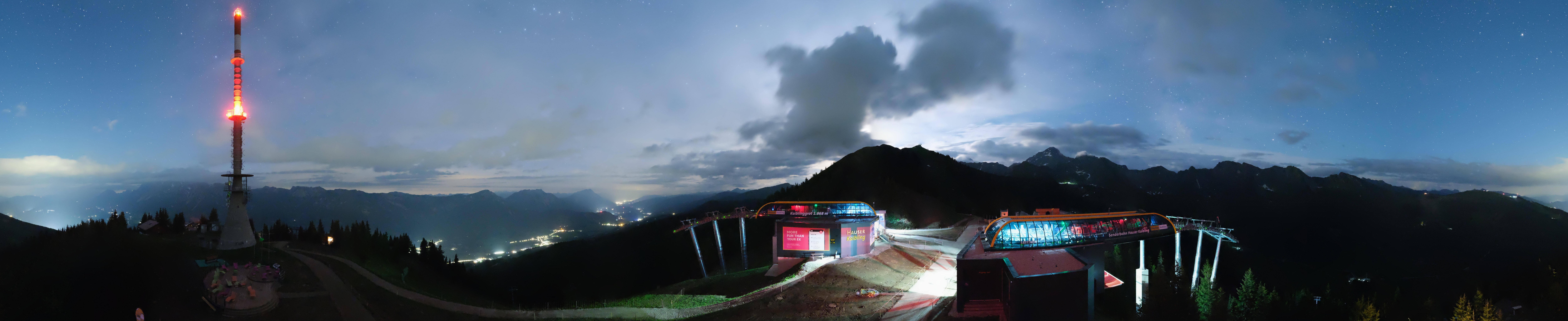 Archiv Foto Webcam Hauser Kaibling: Panorama Sendemast