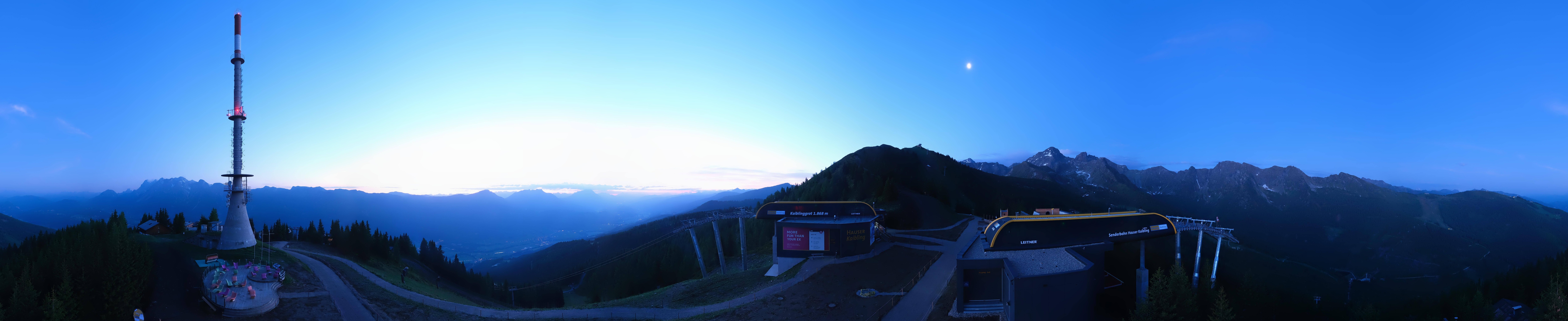 Archiv Foto Webcam Hauser Kaibling: Panorama Sendemast