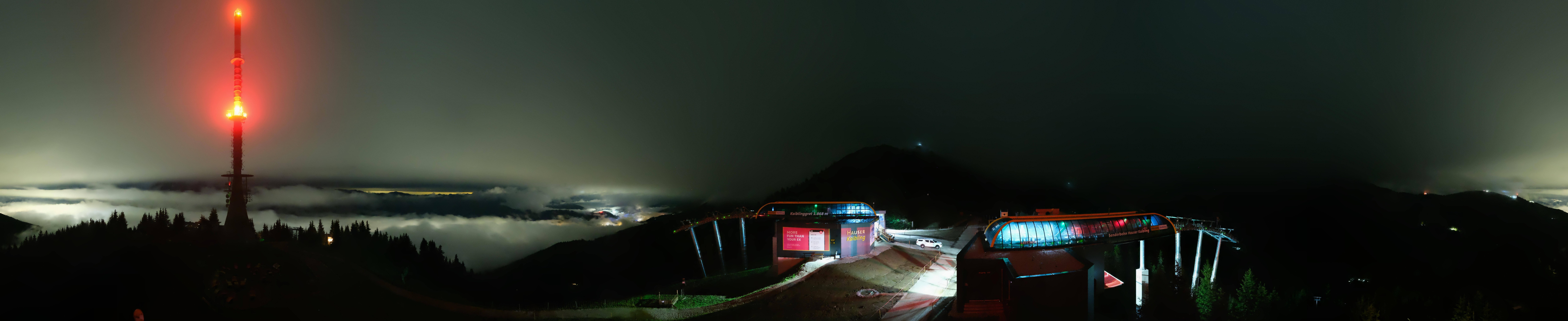 Archiv Foto Webcam Hauser Kaibling: Panorama Sendemast