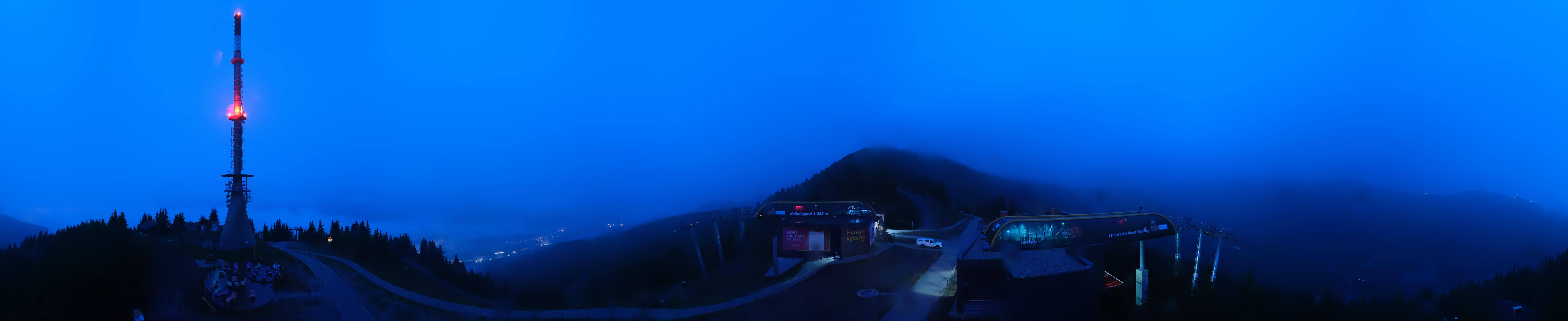 Archiv Foto Webcam Hauser Kaibling: Panorama Sendemast