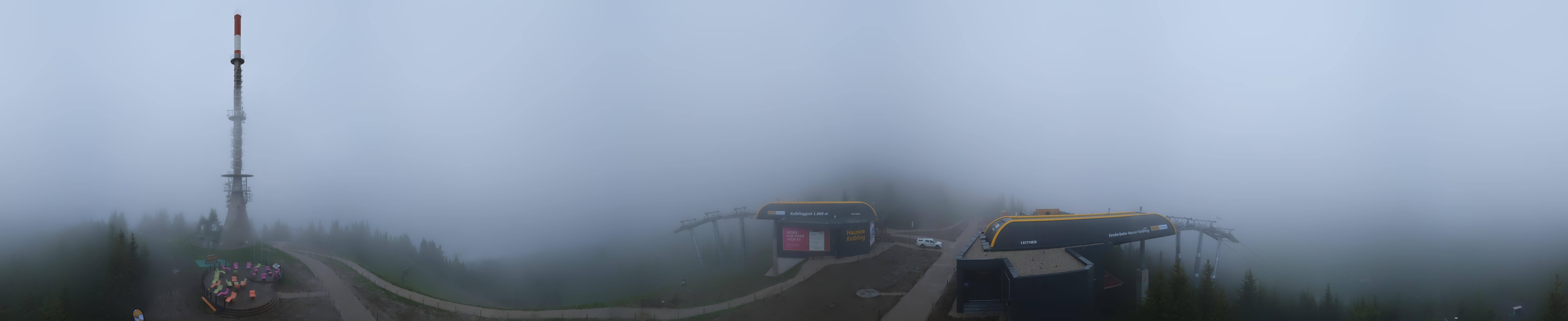 Archiv Foto Webcam Hauser Kaibling: Panorama Sendemast