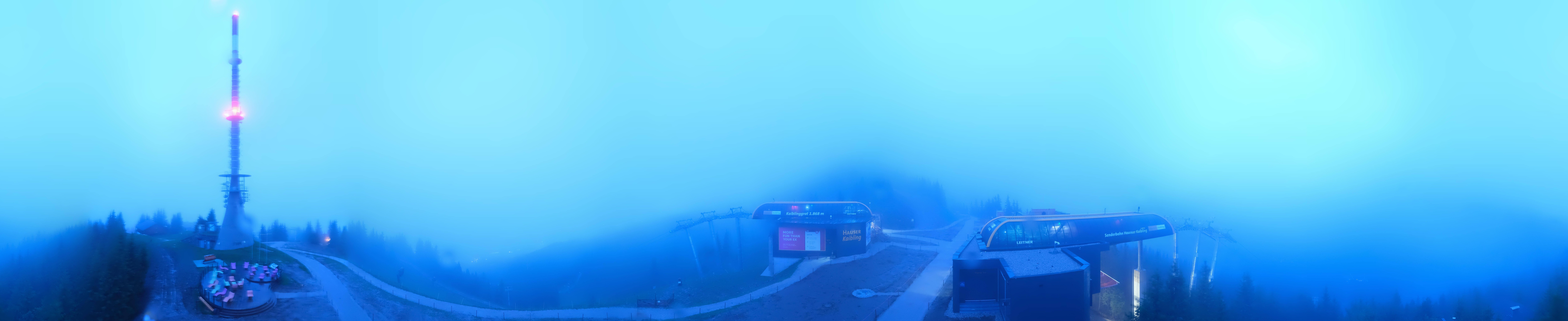Archiv Foto Webcam Hauser Kaibling: Panorama Sendemast