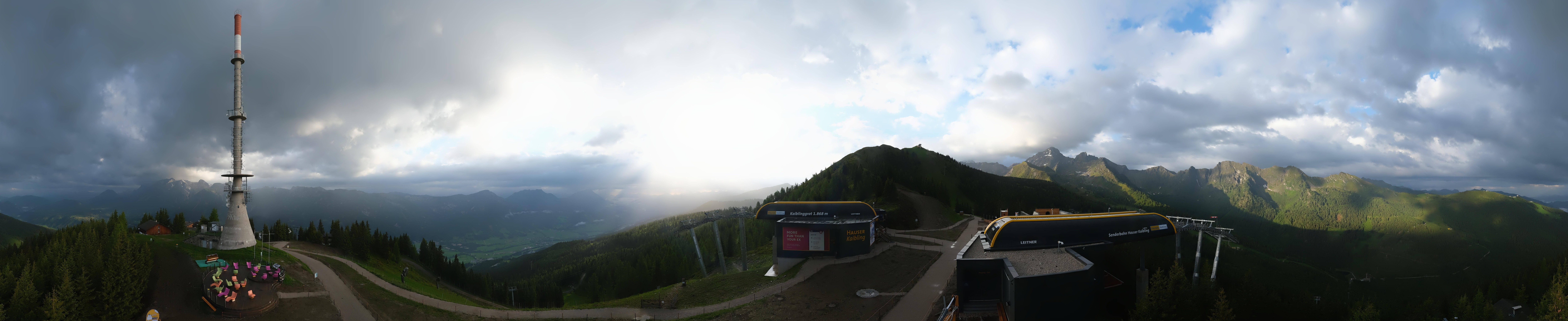 Archived image Webcam 360 degree Panoramic view Hauser Kaibling