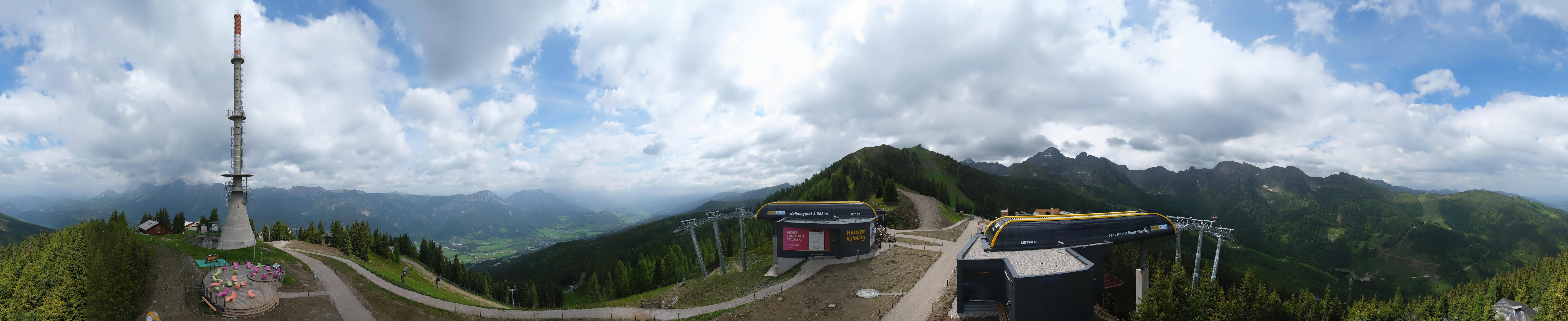 Archived image Webcam 360 degree Panoramic view Hauser Kaibling