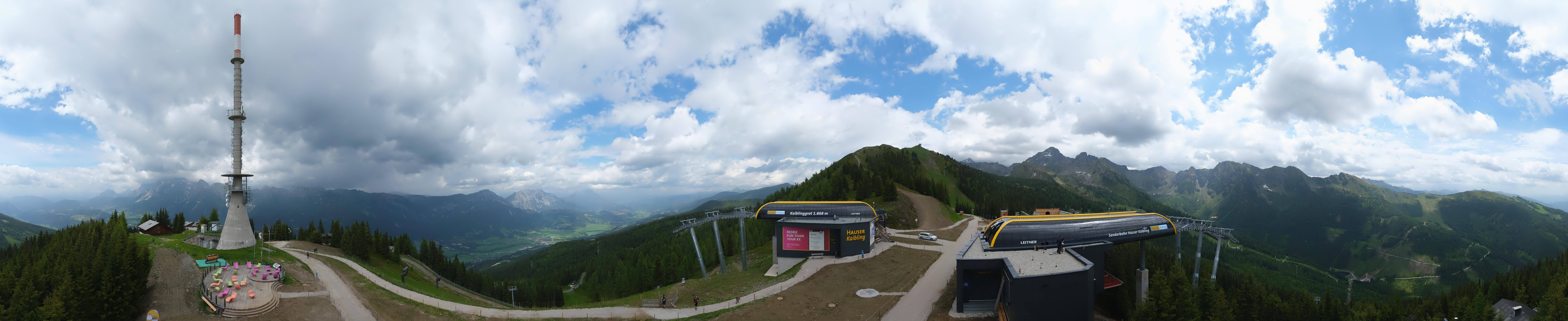 Archived image Webcam 360 degree Panoramic view Hauser Kaibling