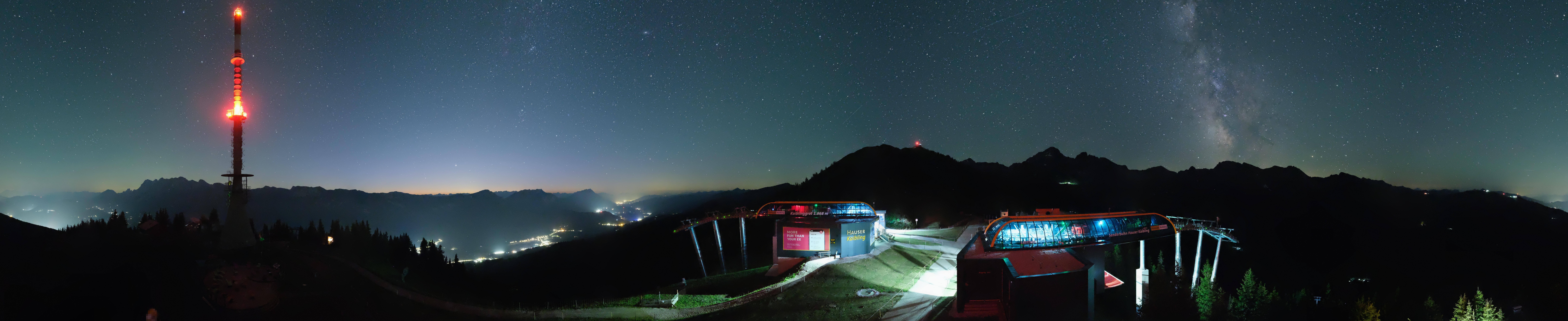Archiv Foto Webcam Hauser Kaibling: Panorama Sendemast