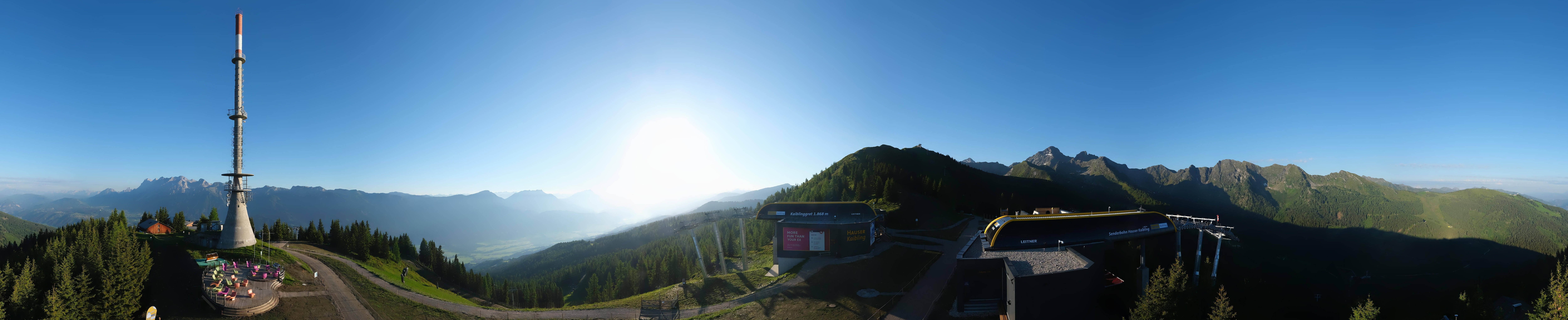 Archiv Foto Webcam Hauser Kaibling: Panorama Sendemast