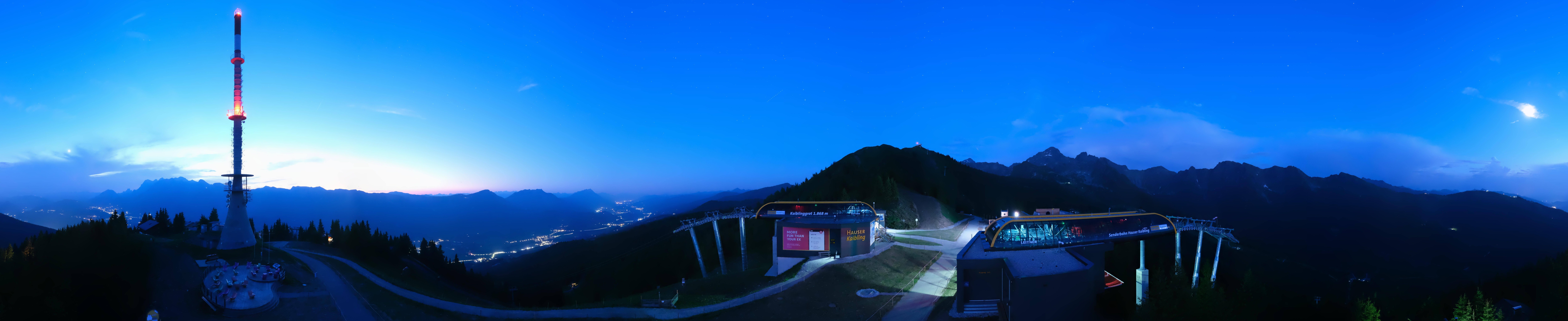 Archiv Foto Webcam Hauser Kaibling: Panorama Sendemast
