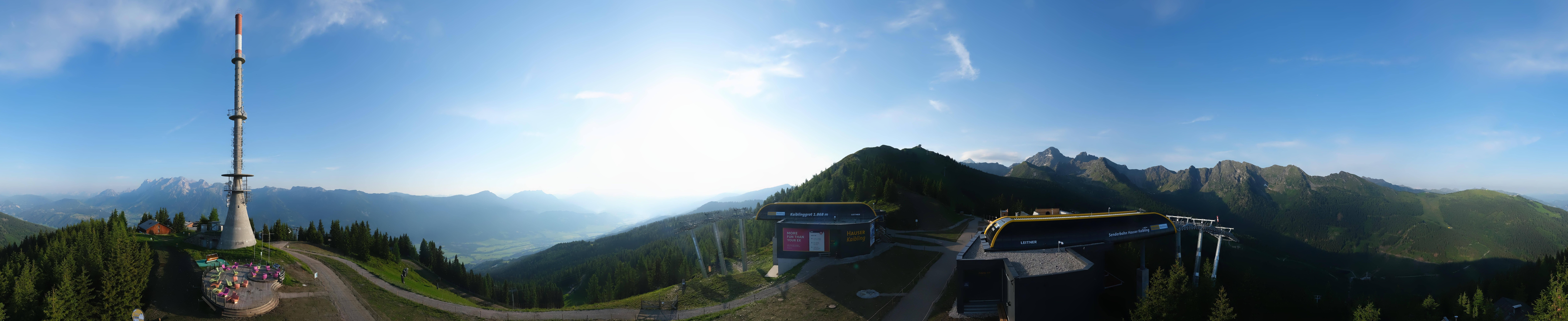 Archived image Webcam 360 degree Panoramic view Hauser Kaibling