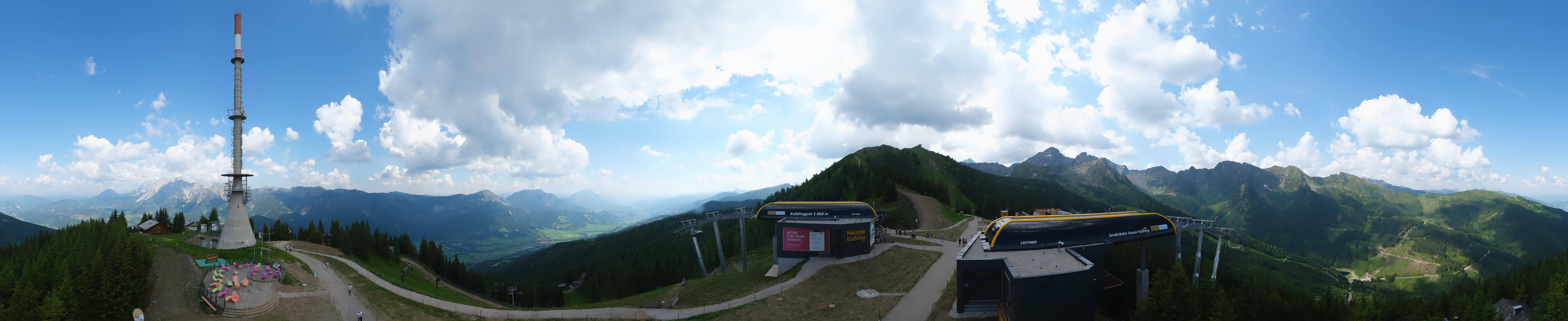 Archived image Webcam 360 degree Panoramic view Hauser Kaibling