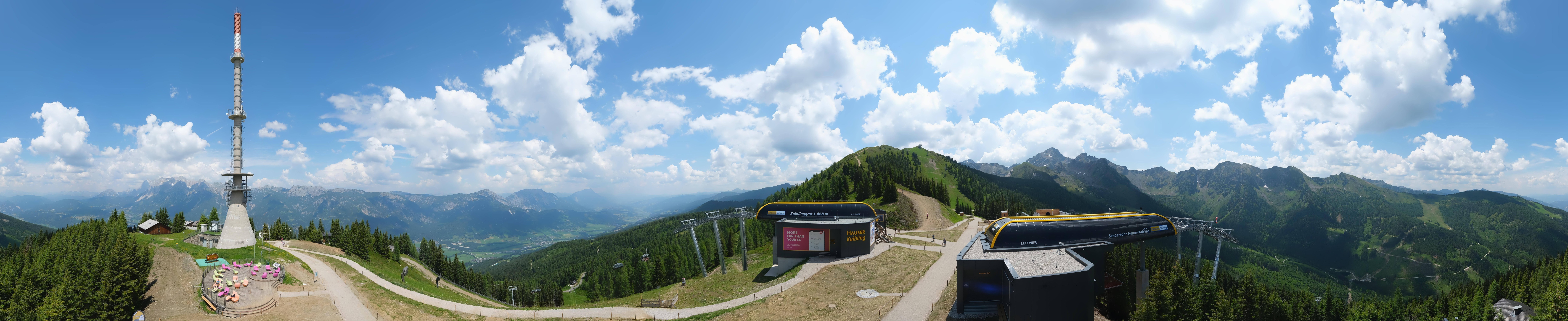 Archived image Webcam 360 degree Panoramic view Hauser Kaibling