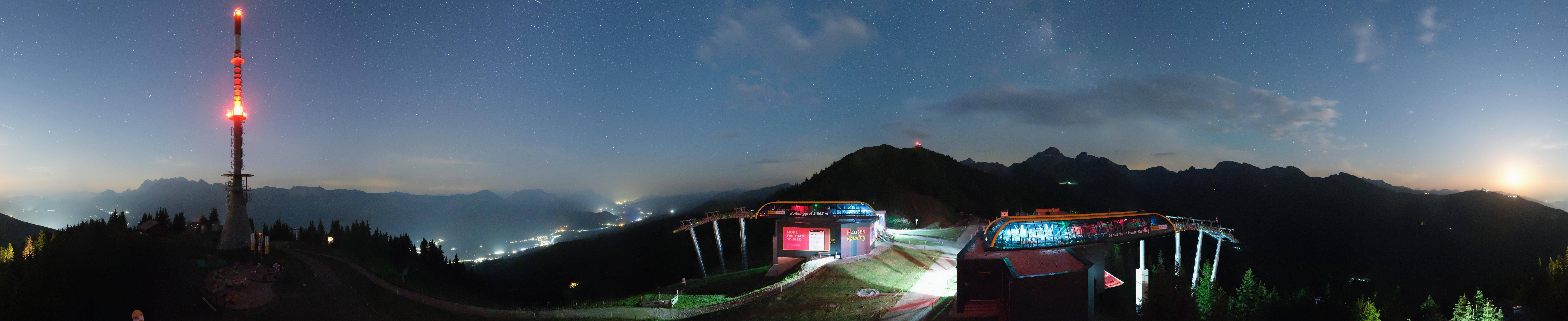 Archiv Foto Webcam Hauser Kaibling: Panorama Sendemast