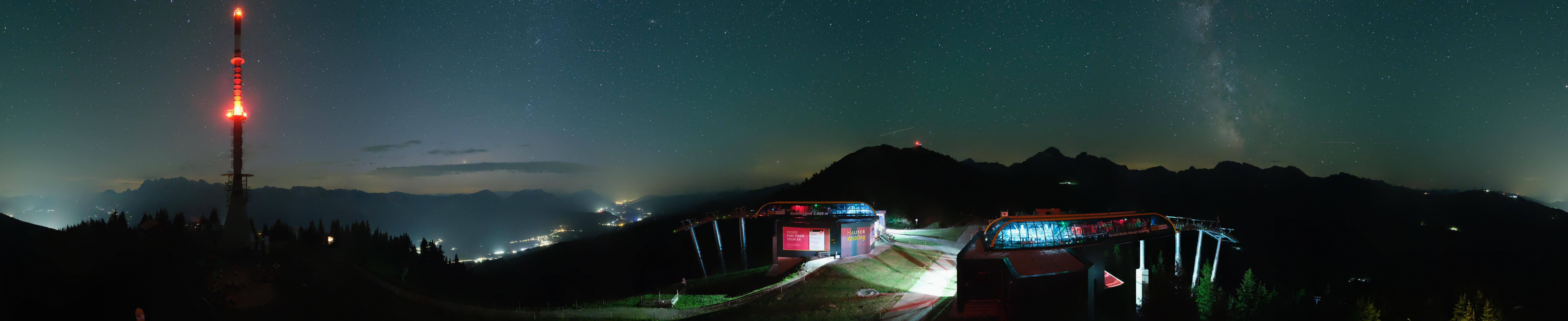 Archiv Foto Webcam Hauser Kaibling: Panorama Sendemast