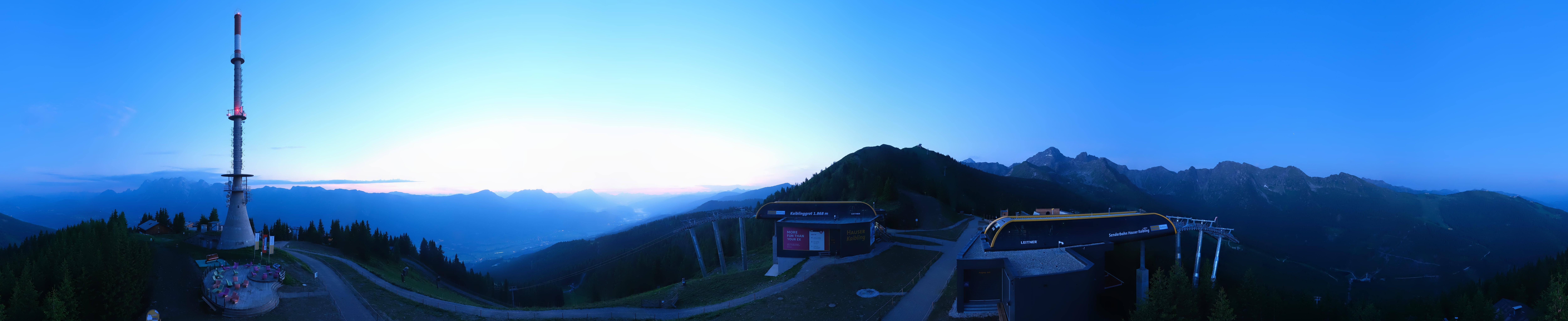 Archiv Foto Webcam Hauser Kaibling: Panorama Sendemast