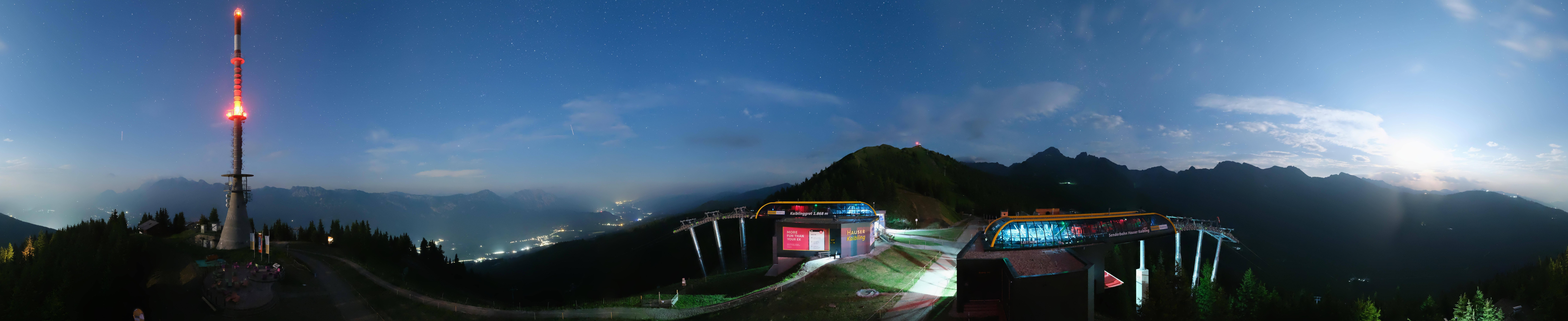 Archiv Foto Webcam Hauser Kaibling: Panorama Sendemast