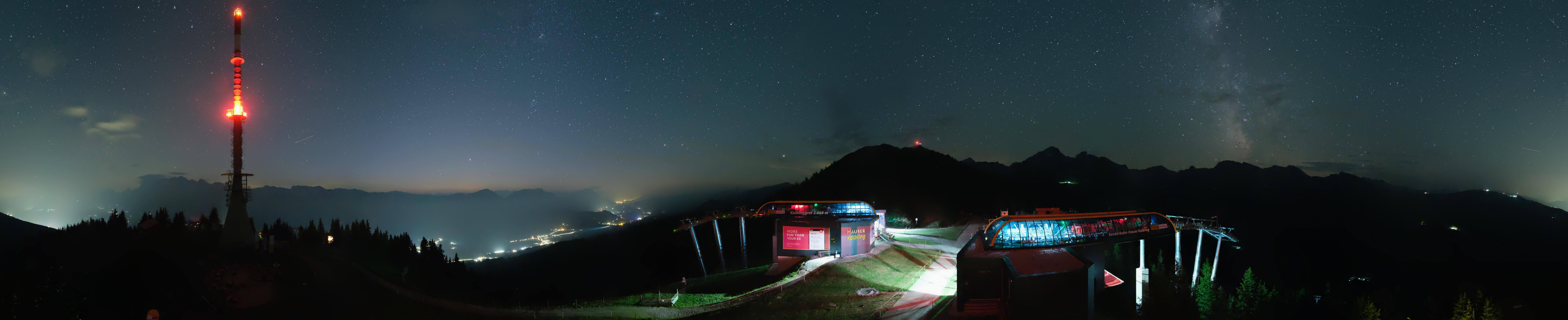 Archiv Foto Webcam Hauser Kaibling: Panorama Sendemast