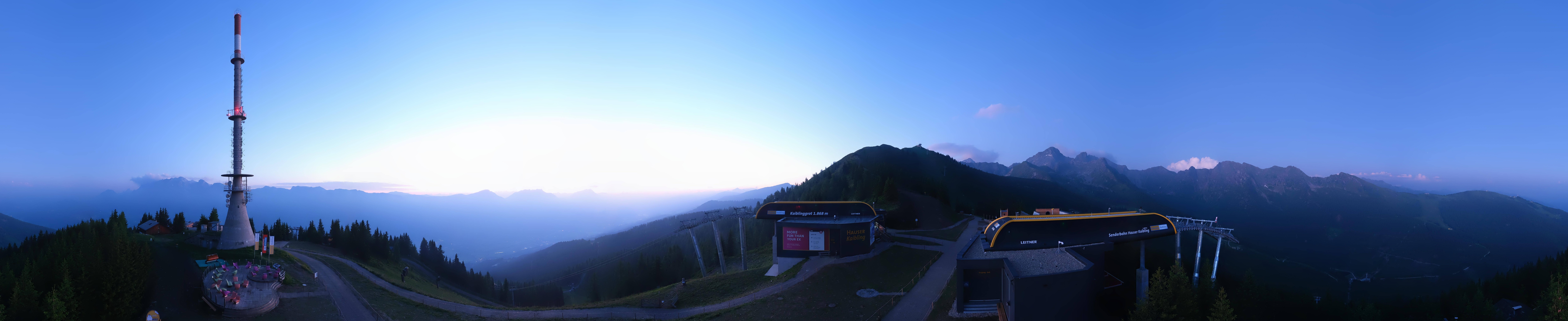 Archiv Foto Webcam Hauser Kaibling: Panorama Sendemast