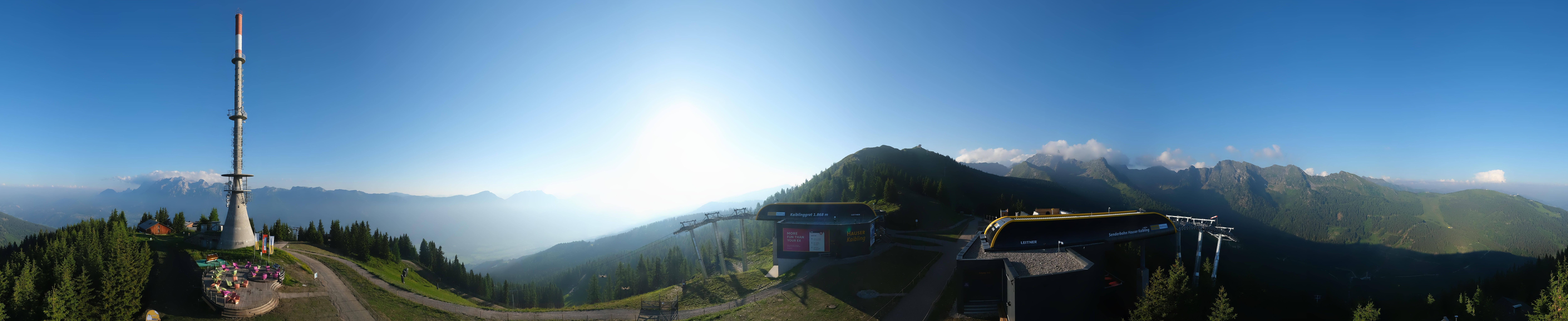 Archiv Foto Webcam Hauser Kaibling: Panorama Sendemast