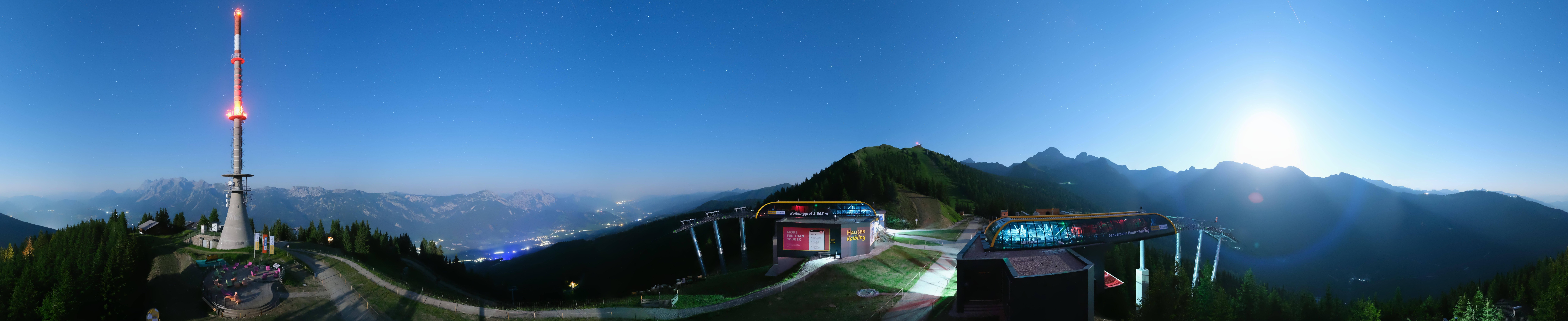 Archived image Webcam 360 degree Panoramic view Hauser Kaibling