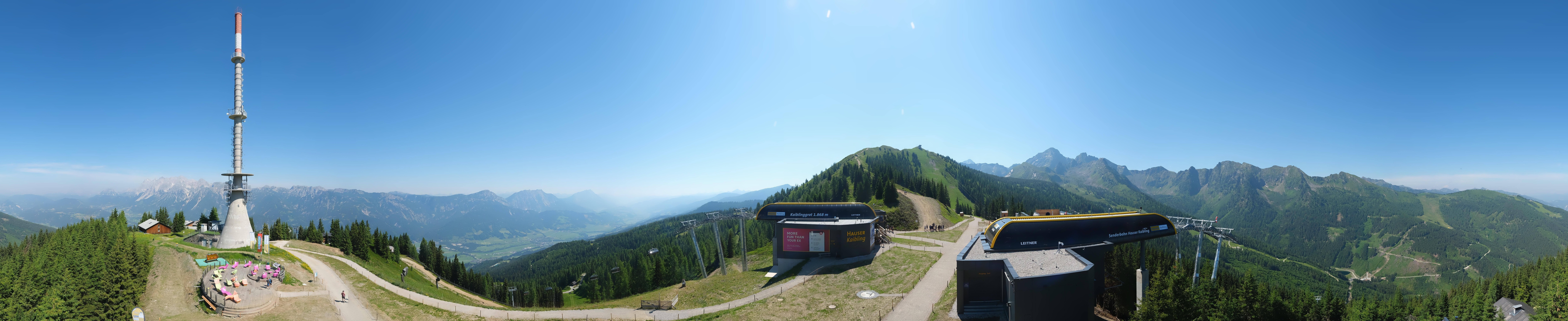 Archived image Webcam 360 degree Panoramic view Hauser Kaibling