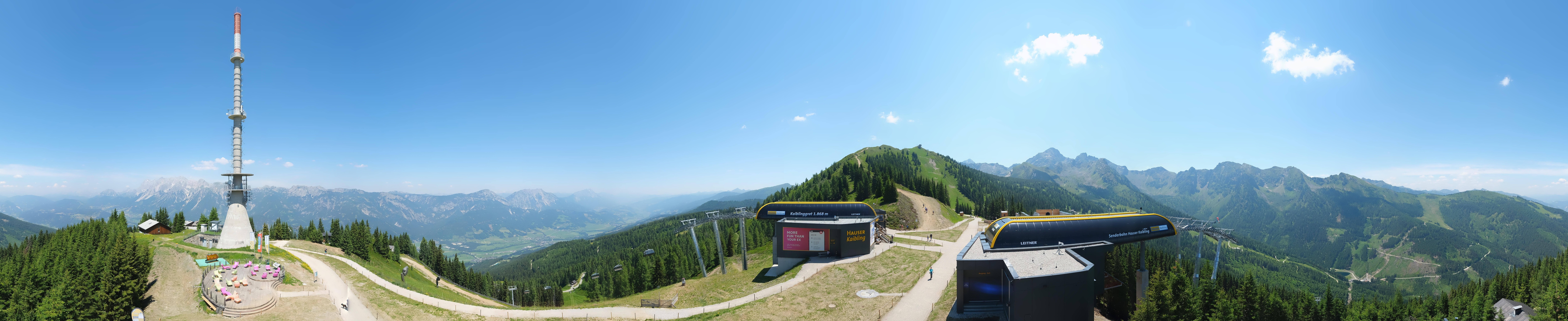 Archived image Webcam 360 degree Panoramic view Hauser Kaibling