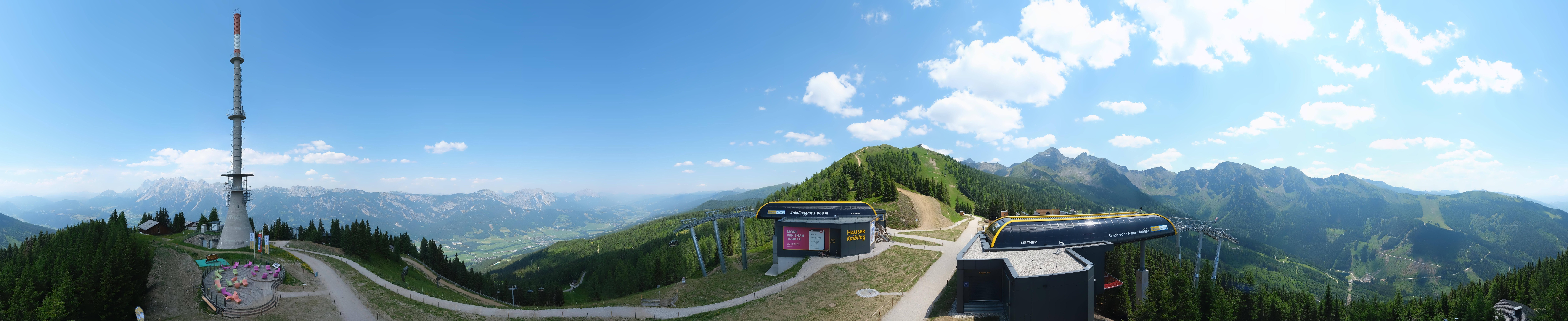 Archived image Webcam 360 degree Panoramic view Hauser Kaibling