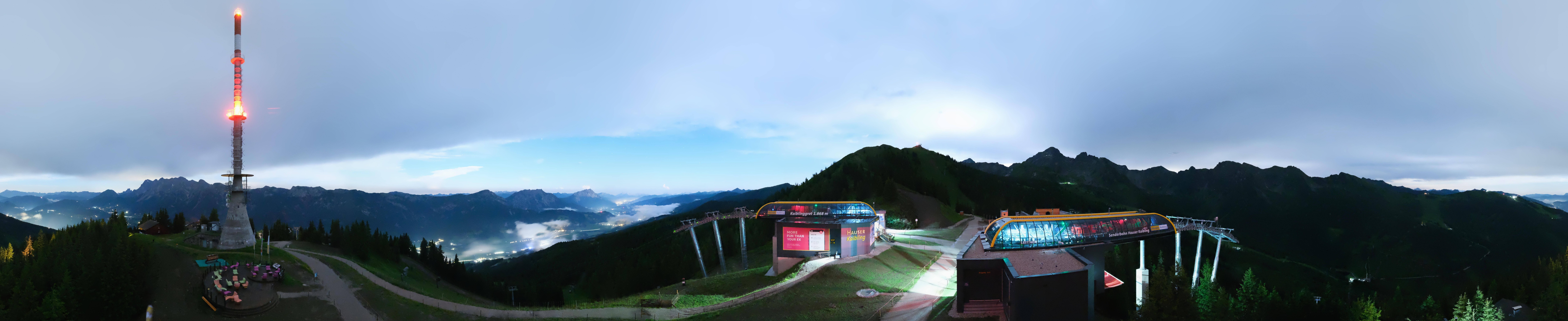 Archiv Foto Webcam Hauser Kaibling: Panorama Sendemast