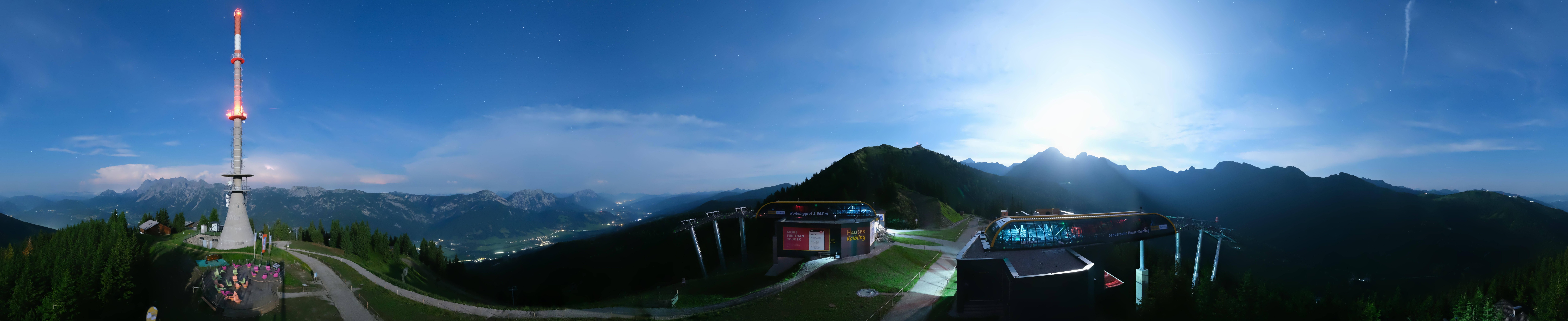 Archived image Webcam 360 degree Panoramic view Hauser Kaibling