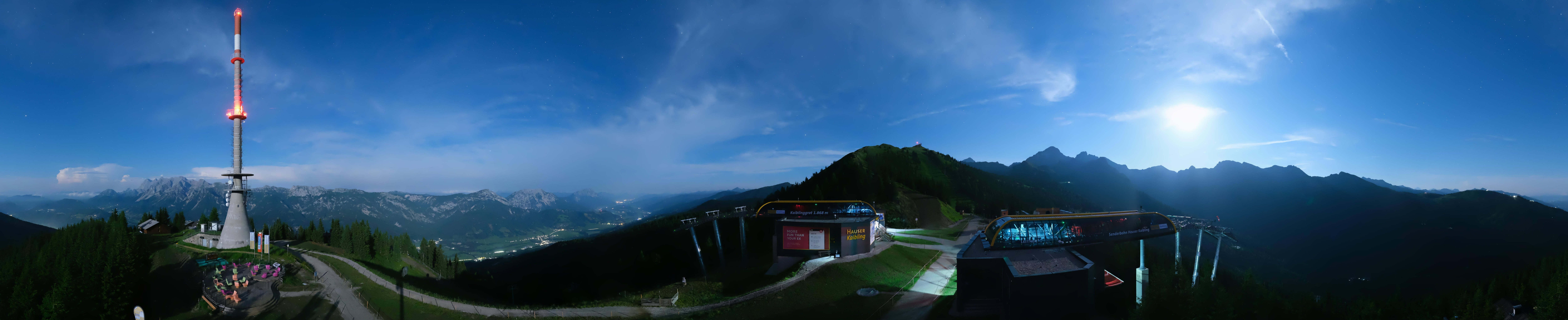 Archived image Webcam 360 degree Panoramic view Hauser Kaibling