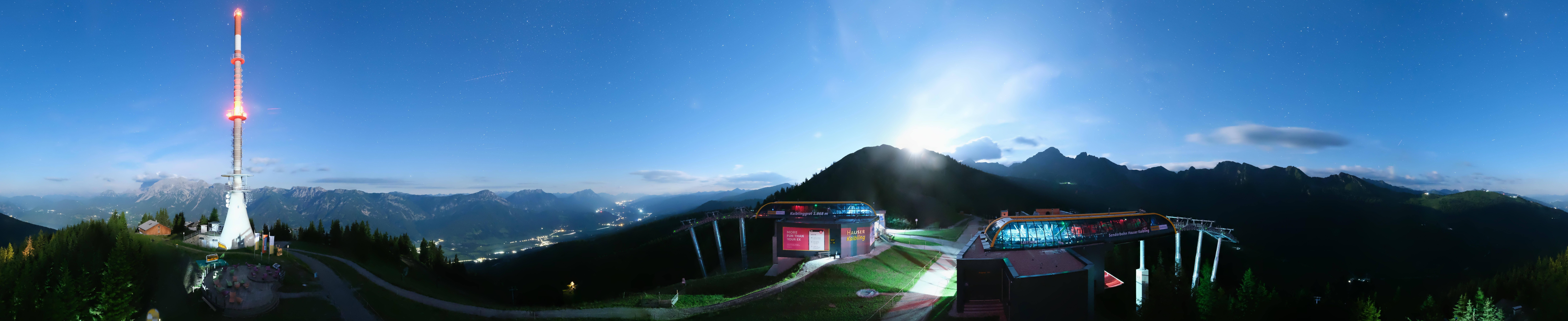Archiv Foto Webcam Hauser Kaibling: Panorama Sendemast