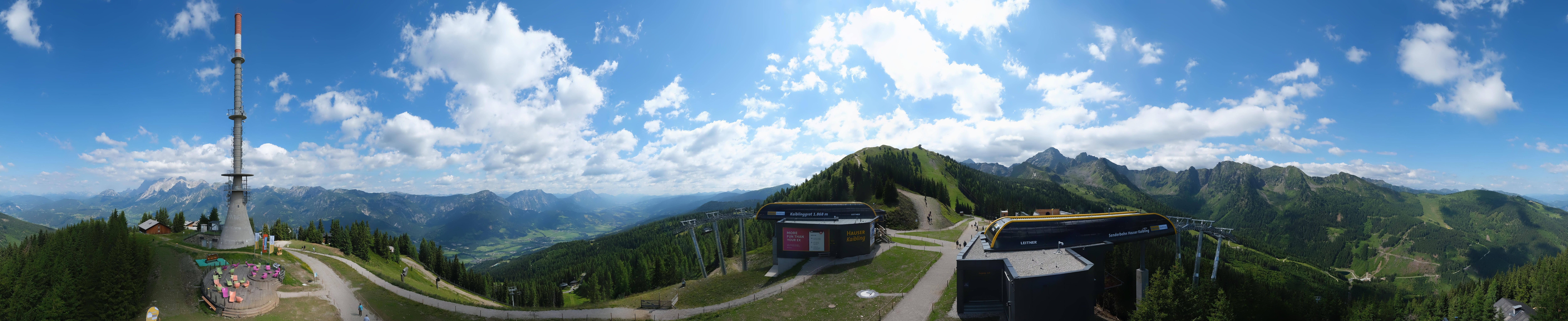 Archived image Webcam 360 degree Panoramic view Hauser Kaibling