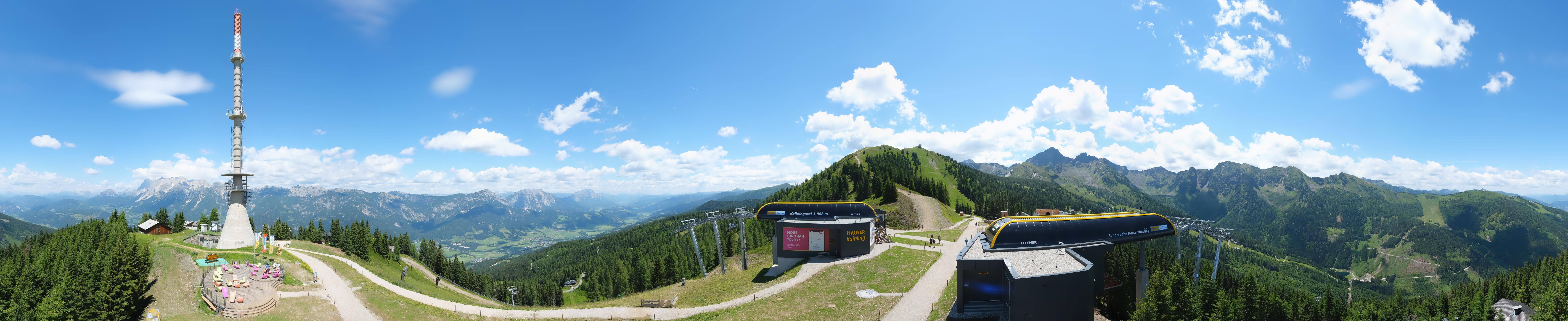 Archived image Webcam 360 degree Panoramic view Hauser Kaibling