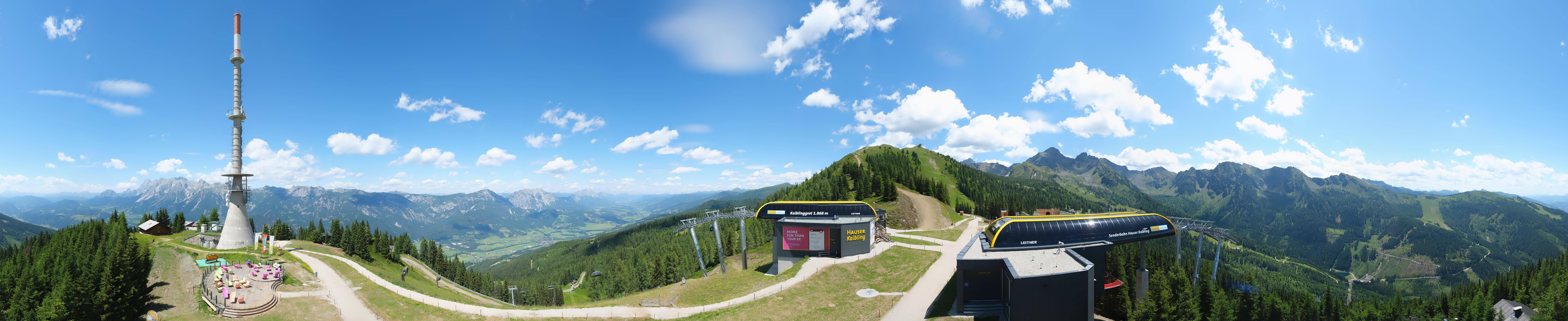 Archived image Webcam 360 degree Panoramic view Hauser Kaibling