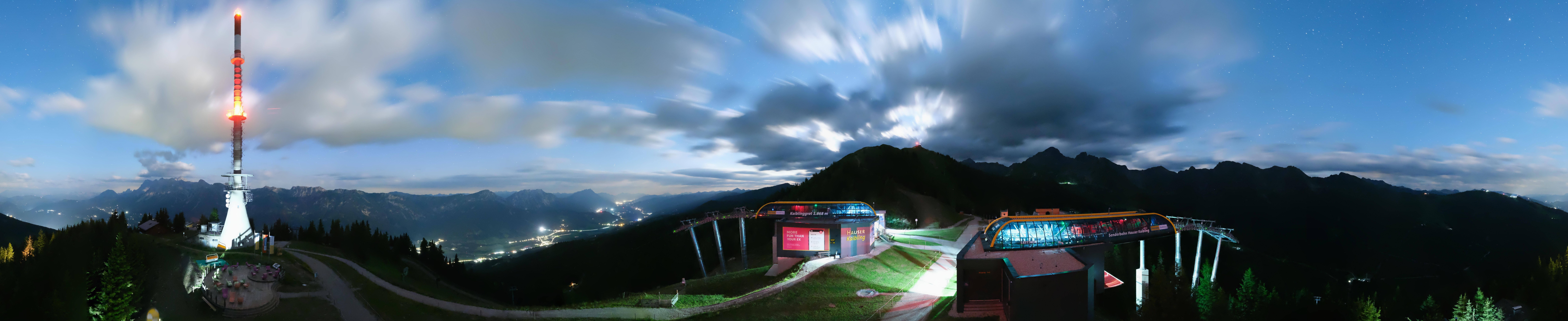 Archiv Foto Webcam Hauser Kaibling: Panorama Sendemast