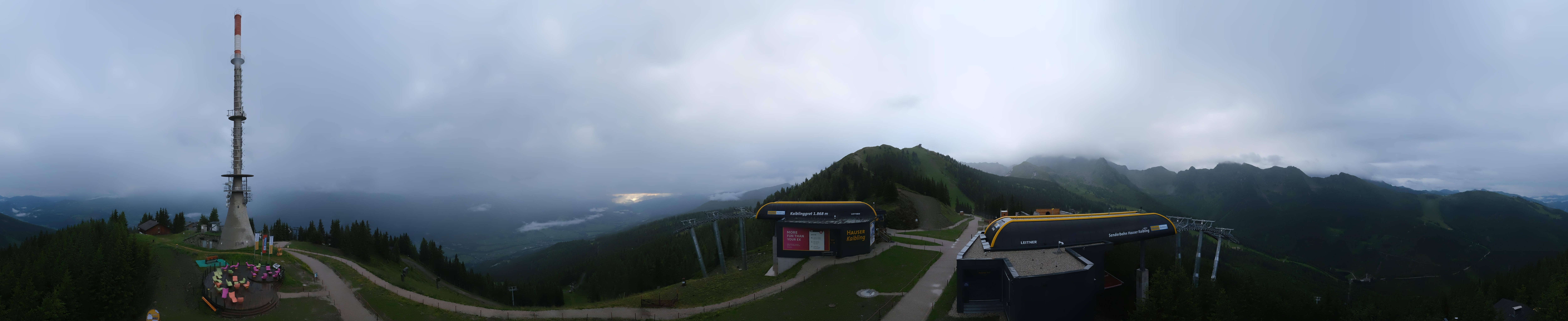Archived image Webcam 360 degree Panoramic view Hauser Kaibling