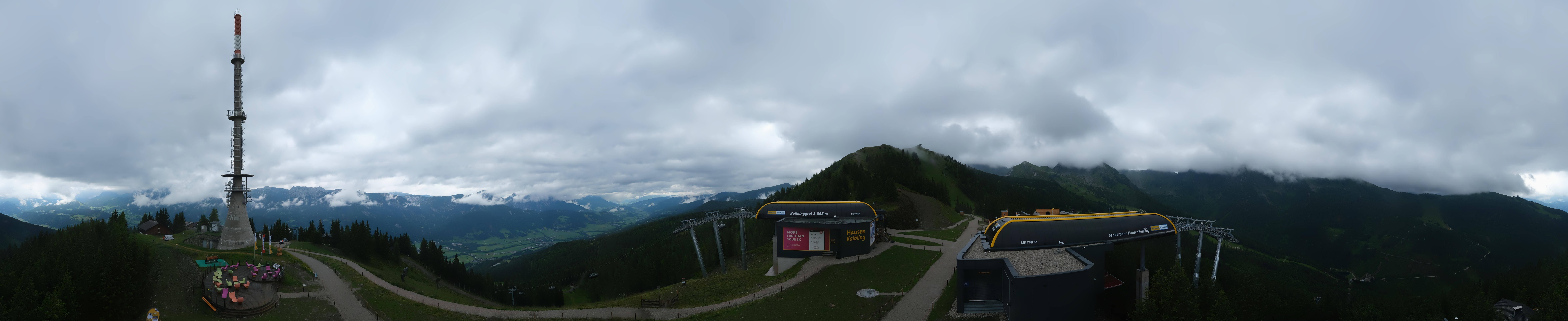 Archived image Webcam 360 degree Panoramic view Hauser Kaibling