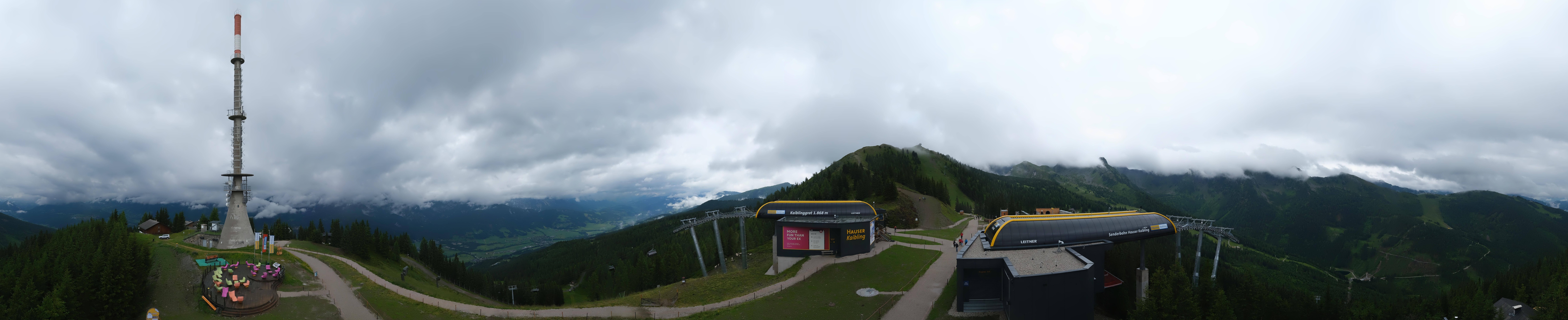 Archived image Webcam 360 degree Panoramic view Hauser Kaibling
