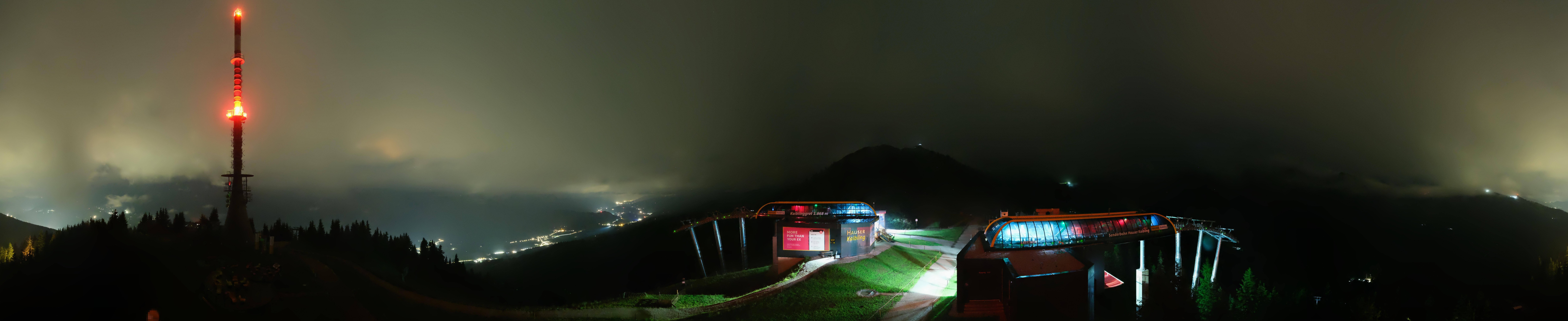 Archiv Foto Webcam Hauser Kaibling: Panorama Sendemast