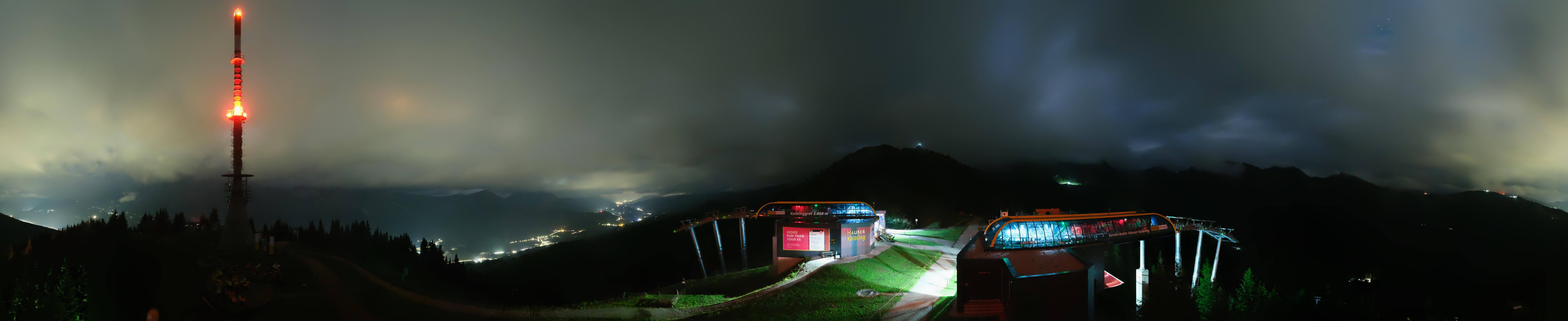 Archiv Foto Webcam Hauser Kaibling: Panorama Sendemast