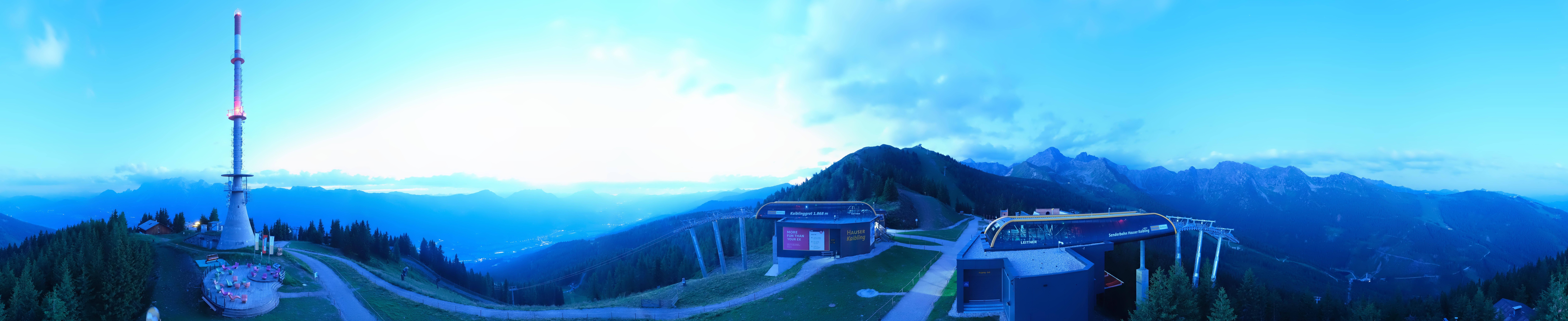 Archived image Webcam 360 degree Panoramic view Hauser Kaibling