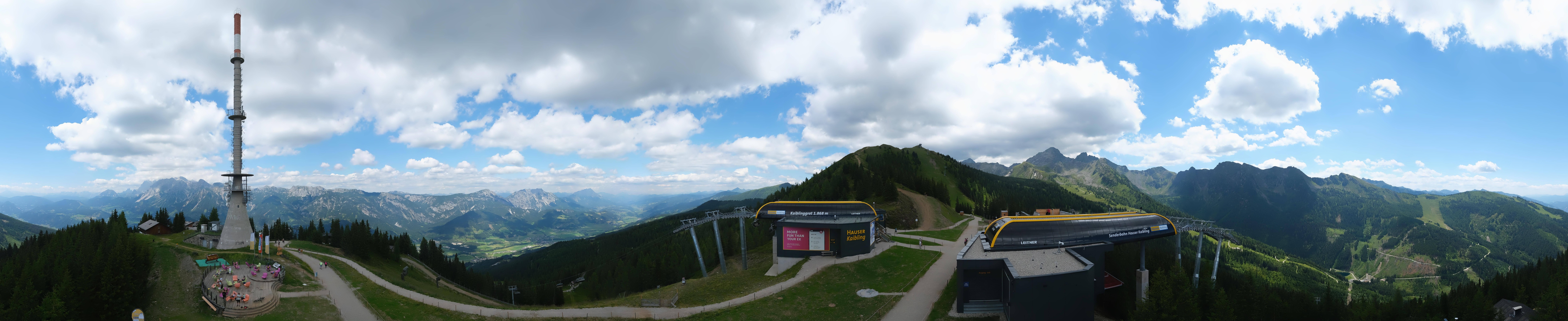 Archived image Webcam 360 degree Panoramic view Hauser Kaibling