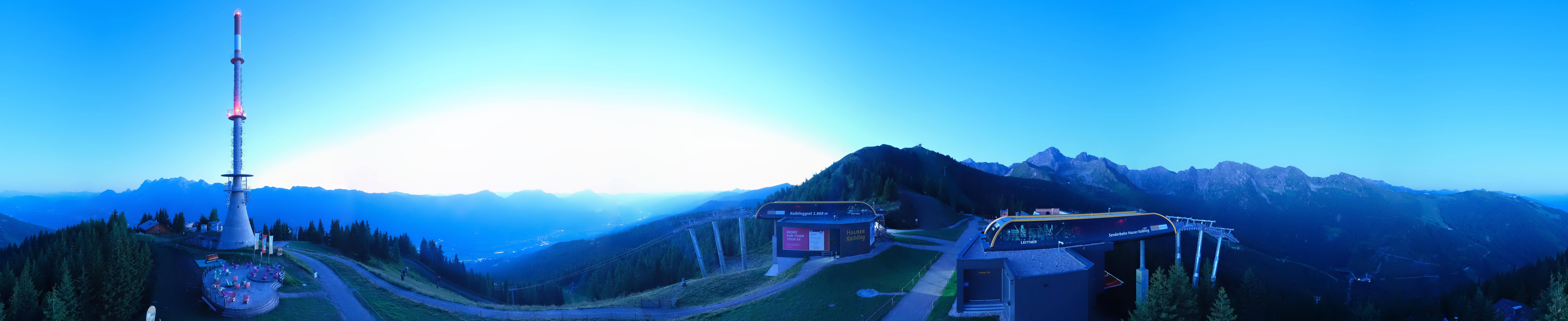 Archived image Webcam 360 degree Panoramic view Hauser Kaibling